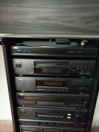 Cadena Aiwa Vinilo CD Cassette