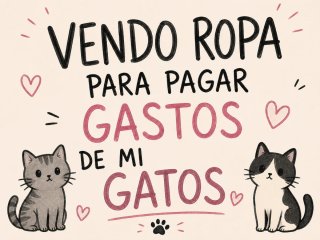 Vendo ropa para gastos de mis gatos