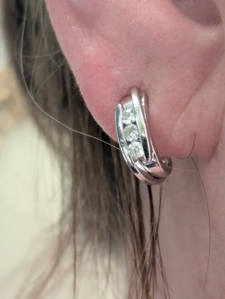 Pendientes Oro 18k Diamantes