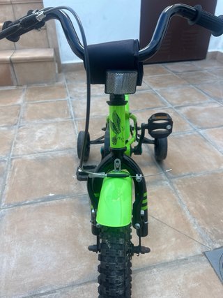 Bicicleta infantil verde 14 pulgadas