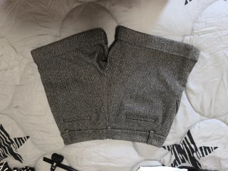 Shorts de invierno gris