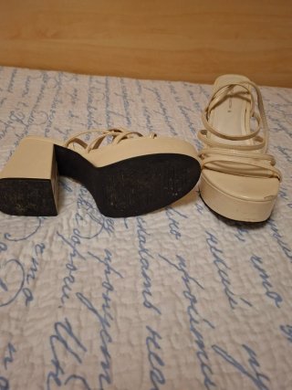 Sandalias Pull&Bear Beige Talla 38