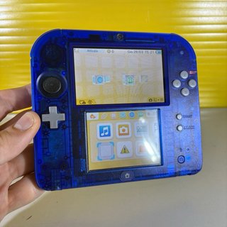 Nintendo 2DS Blu Trasparente + Accessori
