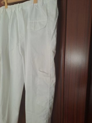Pantalones de trabajo blancos talla 60