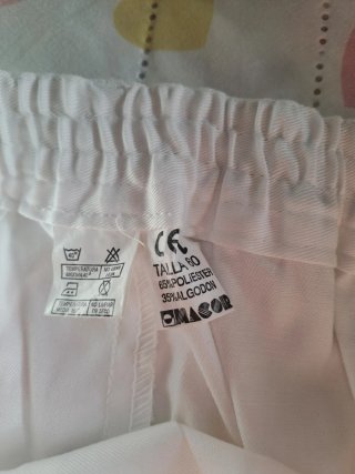 Pantalones de trabajo blancos talla 60