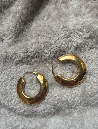 Pendientes Aro Dorados Gruesos