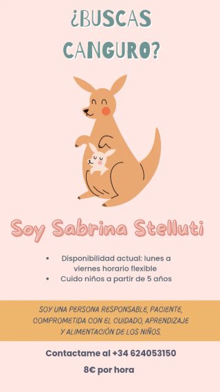 Ofrezco un servicio de canguro