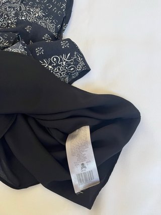 Scalpers Navy Paisley Viscose Dress L