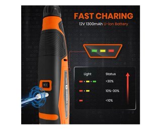 Herramienta Rotativa HARDELL 12V + 94 Accesorios