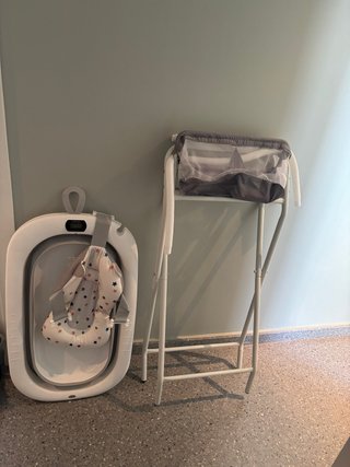 Bañera Plegable Bebé con Soporte