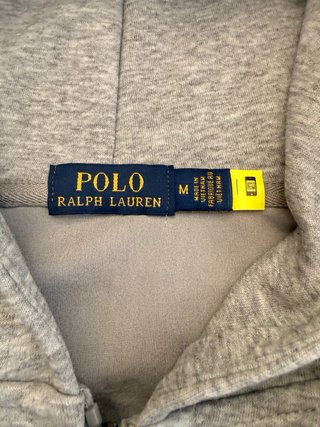 Sudadera Polo Ralph Lauren Cremallera Gris