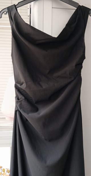 Vestido largo palabra de honor negro