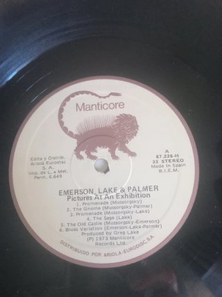 Vinilo Emerson Lake Palmer Pictures at an Exhibiti