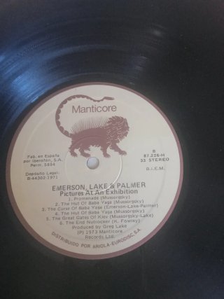 Vinilo Emerson Lake Palmer Pictures at an Exhibiti