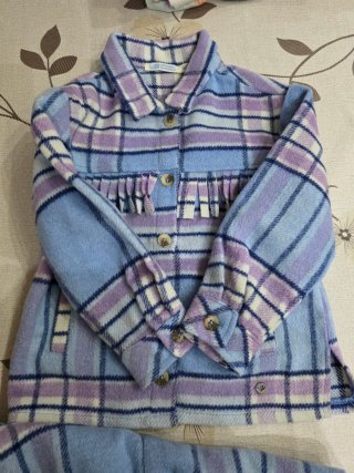 Completo bambina fantasia quadri