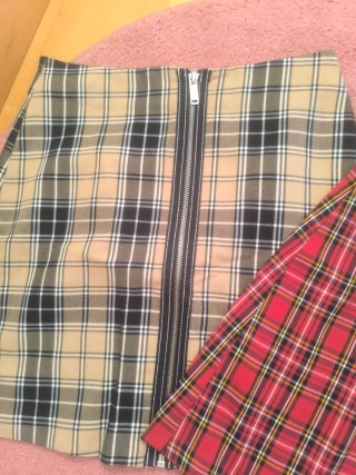 Lote 2 Faldas Plaid Cremallera