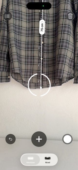 Camisa Scalpers Lino Cuadros Talla 38
