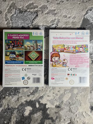 Lote 2 Juegos Nintendo Wii Monopoly y Cooking Mama