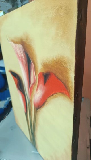 Cuadro Flores pintados a mano