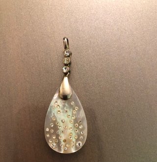 Colgante Plata Nacar y Circonitas Agata