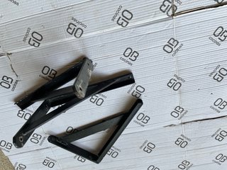 Lote 3 Supporti Angolo Metallici Neri