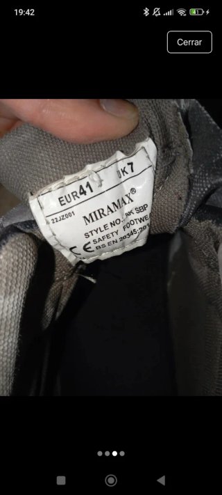 Zapatos de seguridad unisex Miramax Talla 41