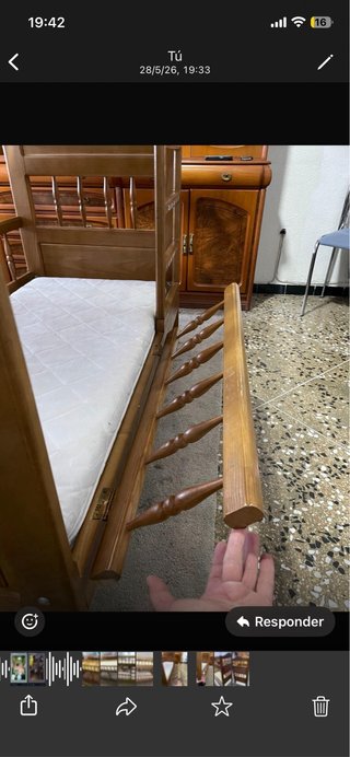 Cuna Madera Maciza Infantil
