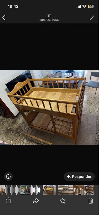 Cuna Madera Maciza Infantil