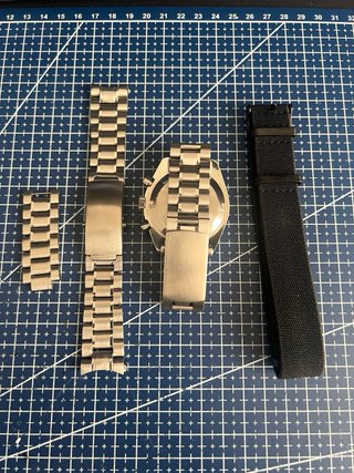 Seiko Mod Speedmaster Rojo + extras