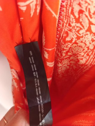 Kimono Zara Naranja Talla S