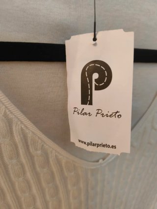 Blusa Pilar Prieto Blanca Talla XL