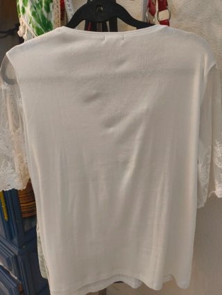 Blusa Pilar Prieto Blanca Talla XL