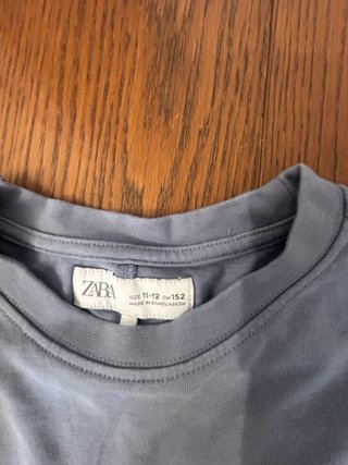 Sudadera fina azul manga larga