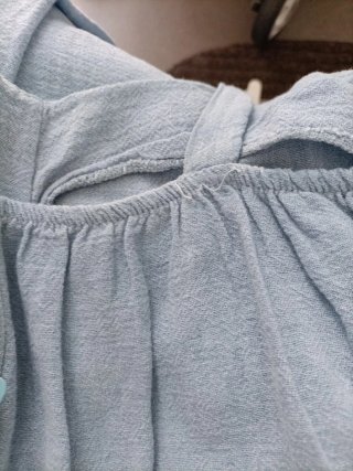 Pantalón peto verano azul