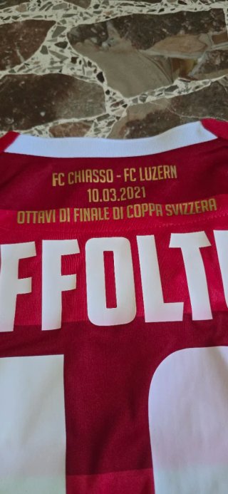 Maglia Ufficiale Chiasso Autografata