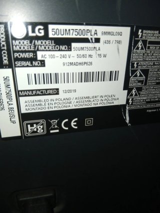 Smart TV 4K LG 50 Negra