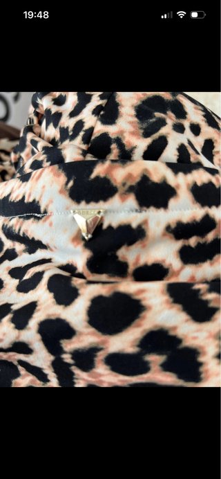 Blusa animal print manga corta