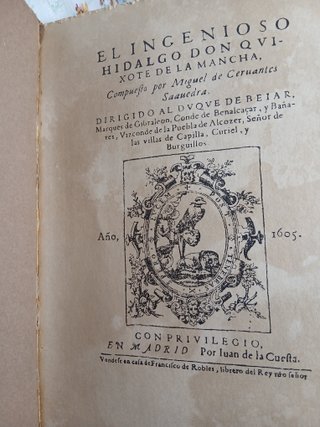 El Ingenioso Hidalgo Don Quijote de La Mancha.