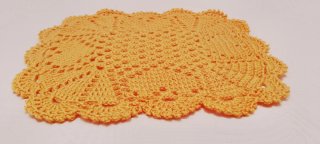 Napperon Croché Amarelo Girassol Novo