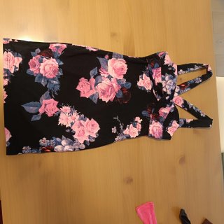 Vestido Shein floral negro verano Talla S