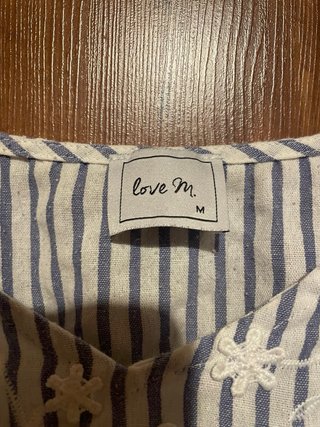 Camiseta tirantes Love M rayas flores