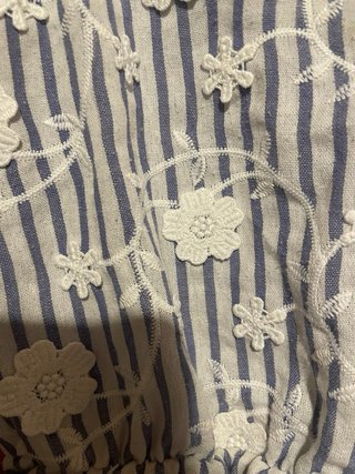 Camiseta tirantes Love M rayas flores