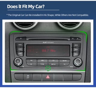 Pantalla radio de coche para AUDI A3 RS3 S3 8P