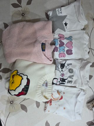 Set 6 magliette invernali bambina