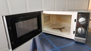 Microondas con grill, gris metalizado