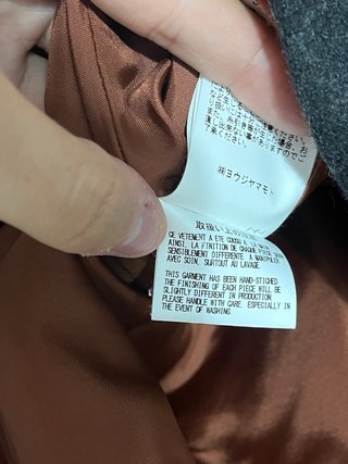 Chaqueta Yohji Yamamoto Lana Tartán Talla M