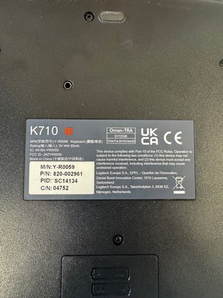 Teclado y Ratón Logitech Inalámbrico Negro