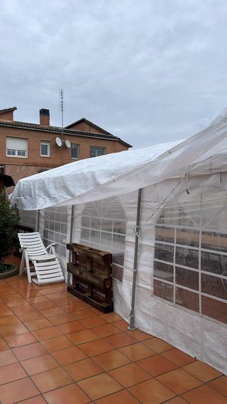 Lona de protección transparente 6x10 m Gramaje:160