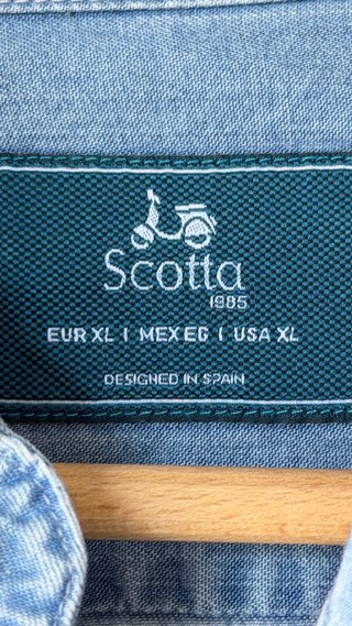 Camisa Scotta color vaquera