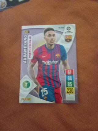 Cromo Aubameyang Nuevo Fichaje Panini